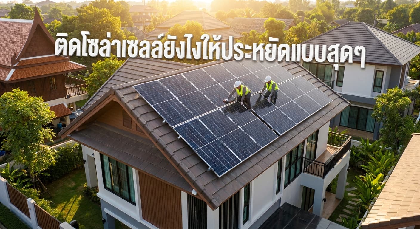 ติดโซล่าเซลล์ยังไงให้ประหยัดแบบสุดๆ? เคล็ดลับลดค่าไฟหลักหมื่นที่ เอนีเทค พิษณุโลก